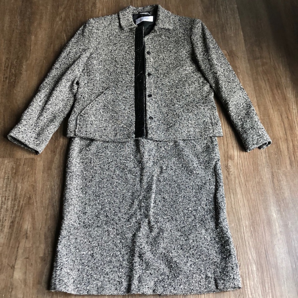 MaxMara tweed 2 piece suit